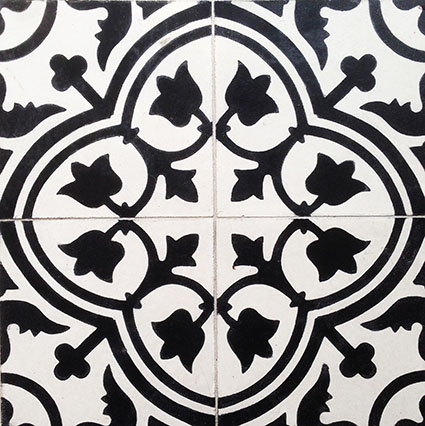 Trinidad B&W Encaustic Cement Tiles 20cm*20cm*1.5cm